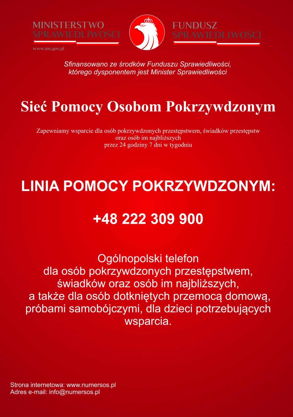 Ulotka Linia Osobom Pokrzywdzonym